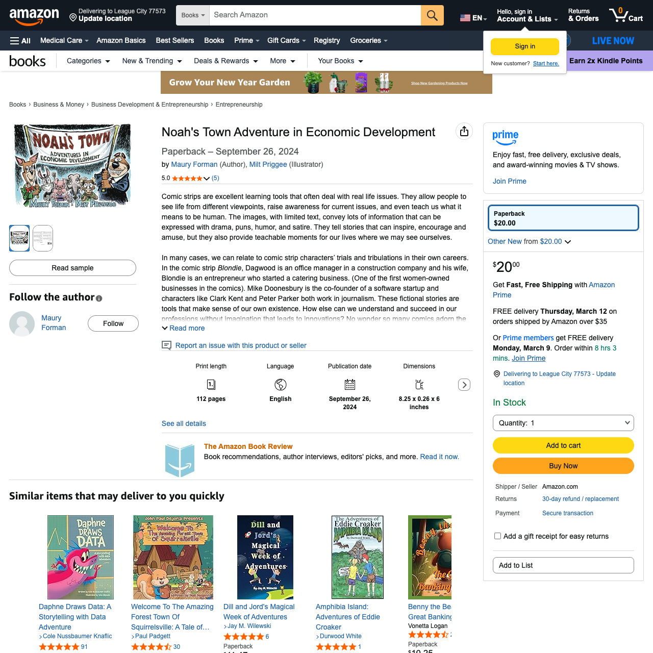 Noah's Town Adventure in Economic Development