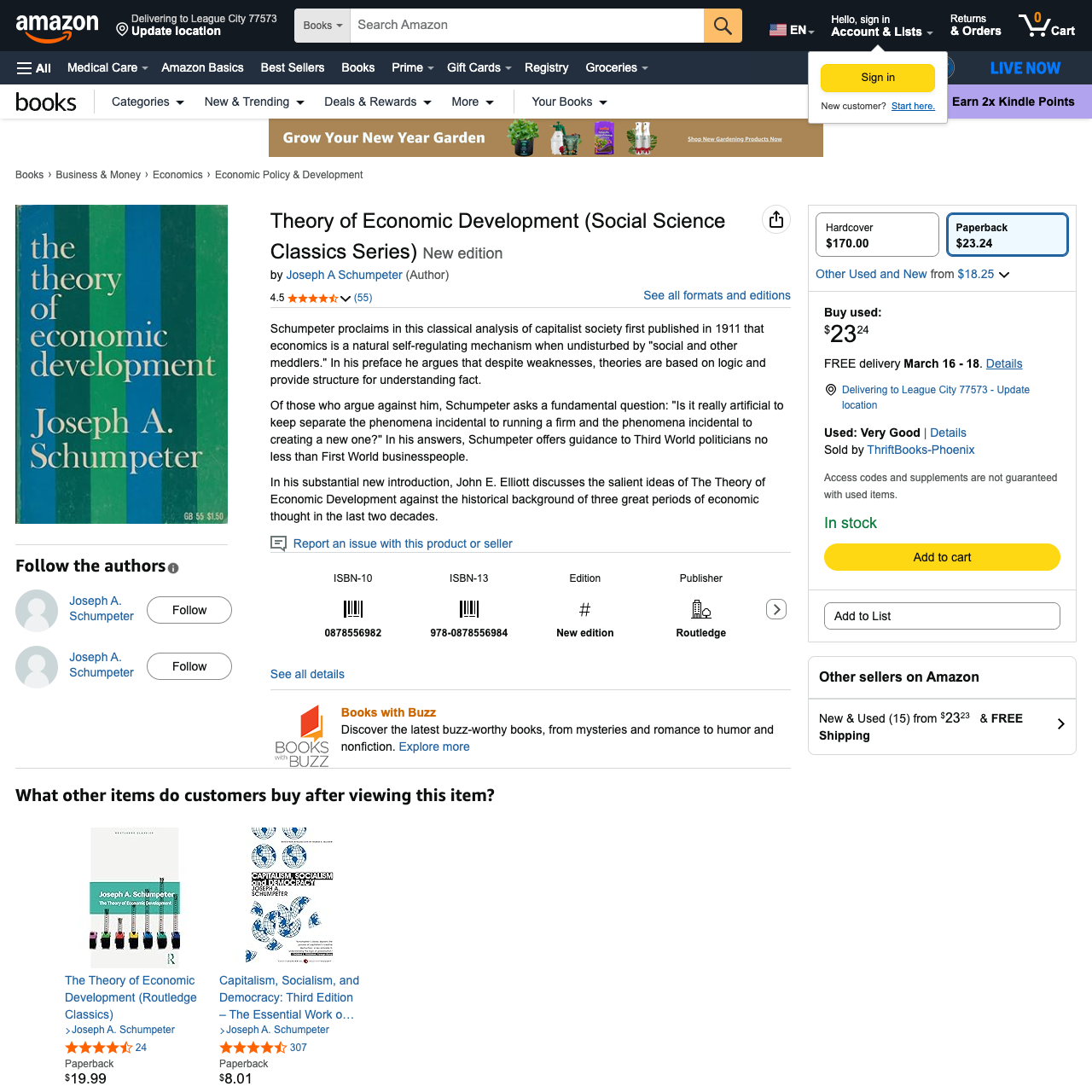 Theory of Economic Development